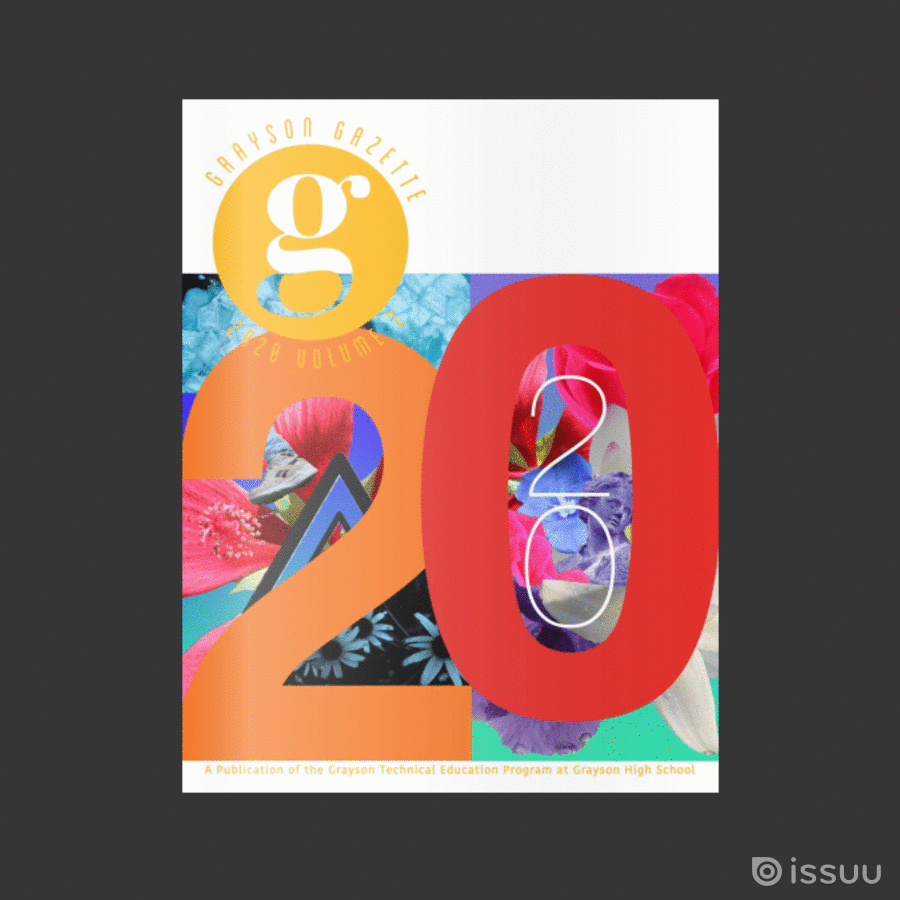 Animated Gif of the Grayson Gazette, digital magazine produced by Graphic Design students Animated Gif of the Grayson Gazette, digital magazine produced by Graphic Design students